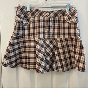 Kinloch‎ Anderson Lined Plaid Scottish Skirt Pockets